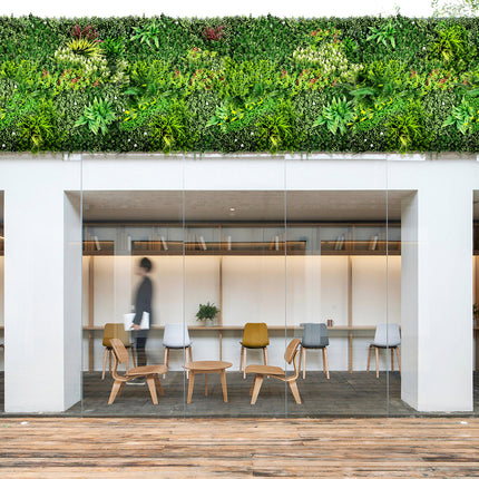 YES4HOMES 5 SQM Artificial Plant Wall Décor Grass Panels Vertical Garden Tile Fence 1X1M Green