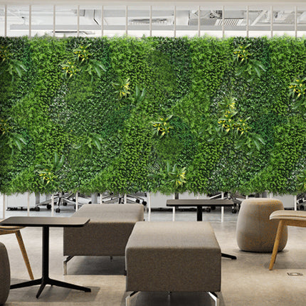 YES4HOMES 5 SQM Artificial Plant Wall Décor Grass Panels Vertical Garden Foliage Tile Fence 1X1M Green