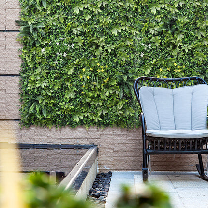 YES4HOMES 5 SQM Artificial Plant Wall Grass Panels Vertical Garden Foliage Tile Fence 1X1M Green