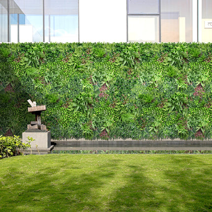 YES4HOMES 5 SQM Artificial Plant Wall Grass Panels Vertical Garden Foliage Tile Fence 1X1M