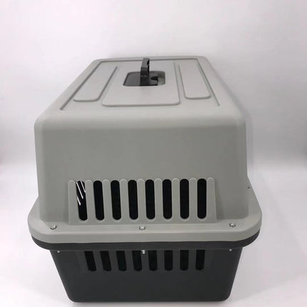 YES4PETS Large Dog Cat Crate Pet Carrier Rabbit Airline Cage With Tray And Bowl Black