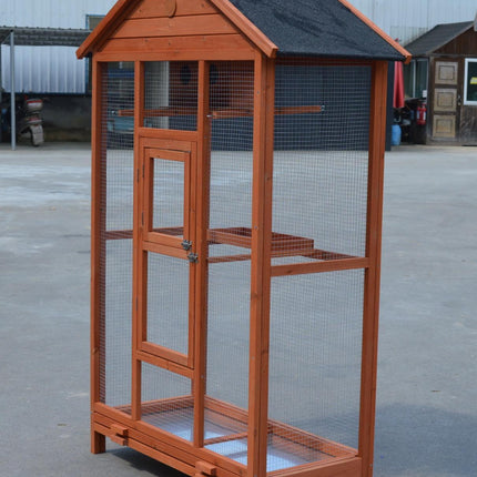 YES4PETS Wooden XXL Pet Cages Aviary Carrier Travel Canary Parrot Bird Cage