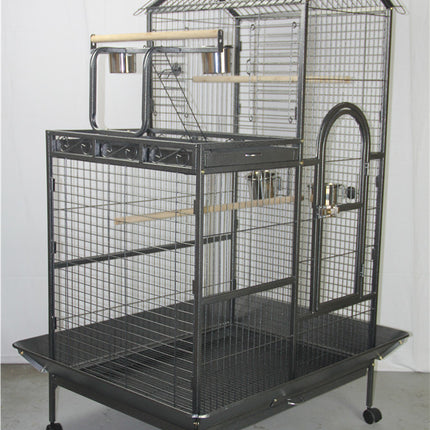 YES4PETS 160cm XL Bird Cage Pet Parrot Aviary Budgie Perch Castor Wheels