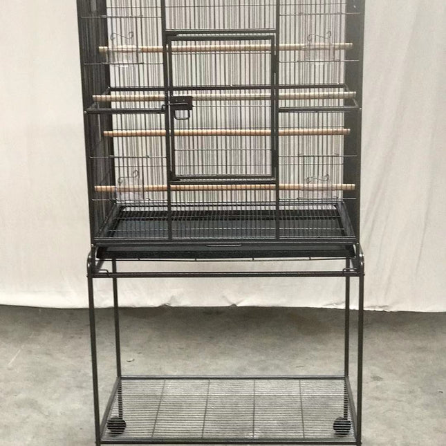 161 cm Bird Cage Parrot Aviary Pet Stand-alone Budgie Perch Castor Wheels