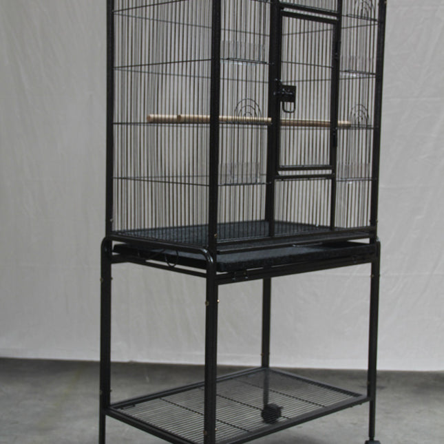 YES4PETS 135cm Bird Cage Parrot Aviary Pet Stand-alone Budgie Perch Castor Wheels