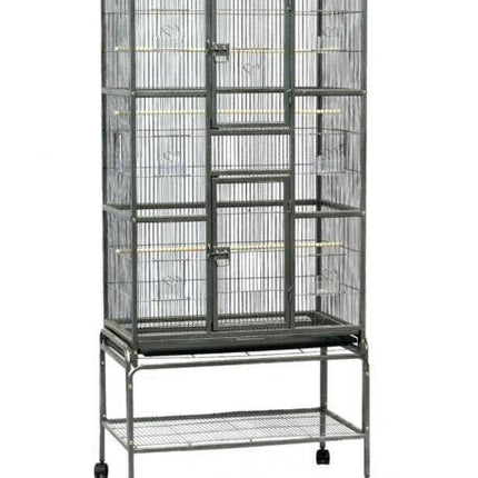 YES4PETS 174 cm Bird Cage Small Bird Parrot Budgie Aviary With Stand