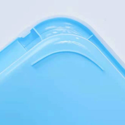 YES4PETS Large Deep Cat Kitty Litter Tray High Wall Pet Toilet Tray With Scoop Blue