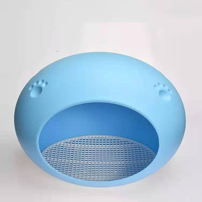 YES4PETS Medium Cave Cat Kitten Box Igloo Cat Bed House Dog Puppy House-Blue