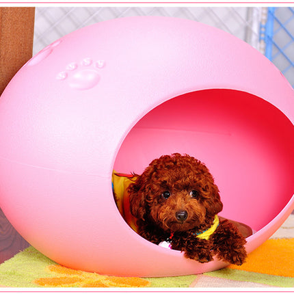 YES4PETS Medium Cave Cat Kitten Box Igloo Cat Bed House Dog Puppy House Pink