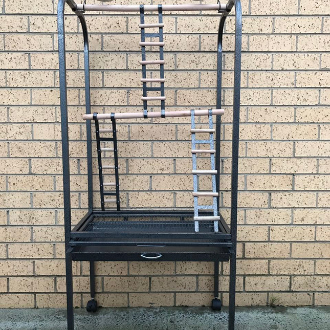 YES4PETS 140 CM Bird Parrot Canary Bird Play Stand Gym With Ladder