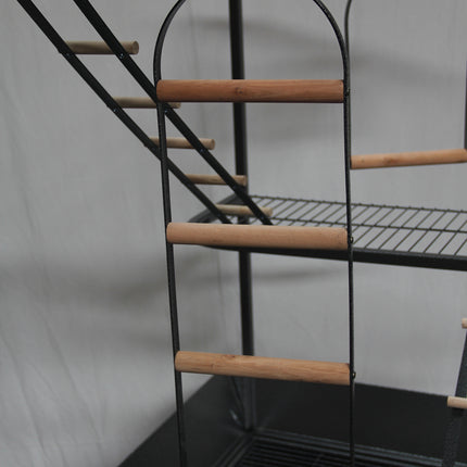 YES4PETS XXL Bird Cage Parrot Playpen Gym Toy Stand With Swing Ladders On Wheels