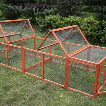 YES4PETS 290 cm XL Chicken Coop Run Guinea Pig Cage Villa Extension Rabbit Hutch Cat Kitten House Pen