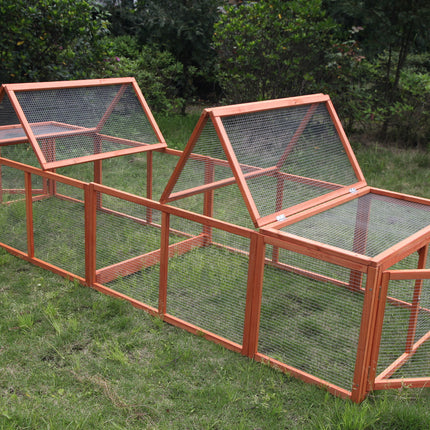 YES4PETS 290 cm XL Chicken Coop Run Guinea Pig Cage Villa Extension Rabbit Hutch Cat Kitten House Pen