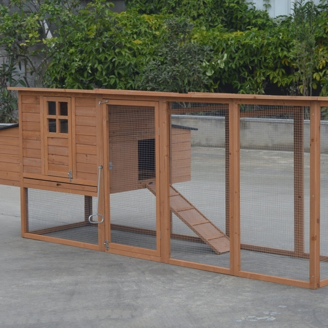 YES4PETS XXL 280cm Chicken Coop Guinea Pig Rabbit Hutch Ferret Cat Guinea Pig House