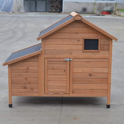 YES4PETS Brown Chicken Coop Rabbit Hutch Cat Cage Hen Chook House