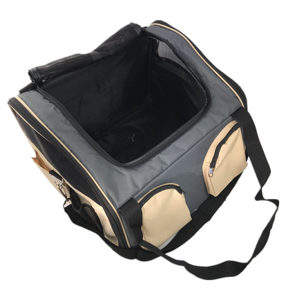 YES4PETS Pet Carrier Dog Cat Car Booster Seat Portable Soft Cage Travel-Grey