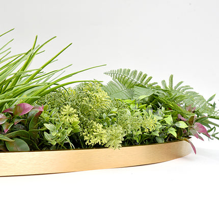 YES4HOMES Artificial Green Wall Plant Garden Flower Panel Disc Art 100cm Grassy  UV Resistant-Wonderland