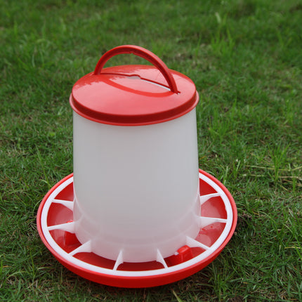Farm Poultry Bird Chicken Water Drinker 3 L & 3 kg Food Grain Seed Feeder Set