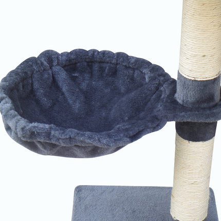 YES4PETS 100 cm Grey Kitten Cat Scratching Post Tree Scratcher House