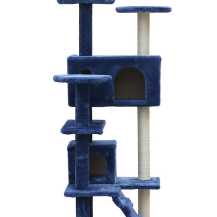 YES4PETS 130 cm Blue Cat Scratching Post Tree  Scratcher Pole-Blue