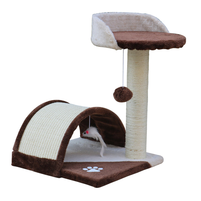 YES4PETS 50 cm Cat Scratching Post Tree Scratching Pole Climbing Post-Brown