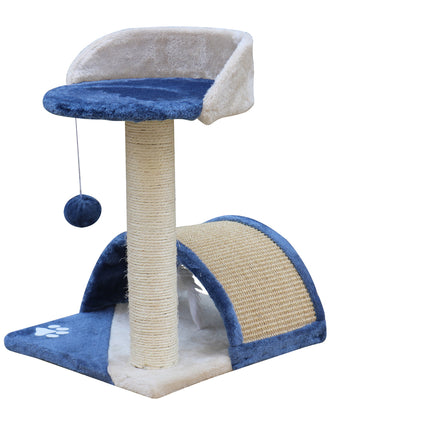 YES4PETS 50 cm Cat Scratching Post Tree Scratching Pole Climbing Post-Blue