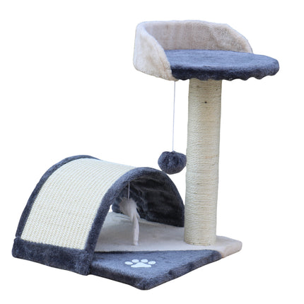 YES4PETS 50 cm Cat Scratching Post Tree Scratching Pole Climbing Post-Grey