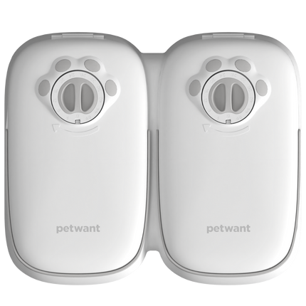 YES4PETS 2 Meal Automatic Pet Food Feeder Timer for Dogs, Puppies & Cats