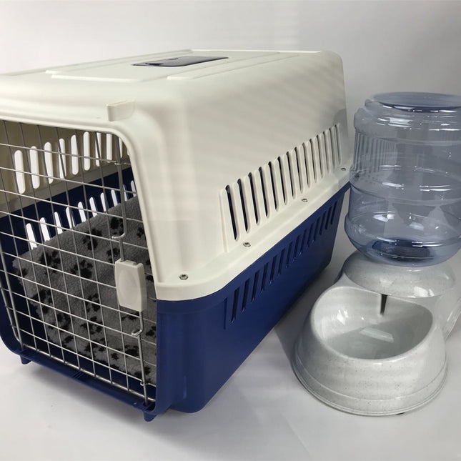 YES4PETS XL Dog Puppy Cat Crate Pet Carrier Cage W Mat & Water Dispenser 72x53x53cm