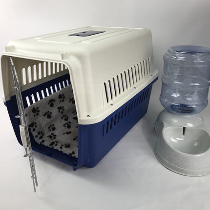 YES4PETS XL Dog Puppy Cat Crate Pet Carrier Cage W Mat & Water Dispenser 72x53x53cm