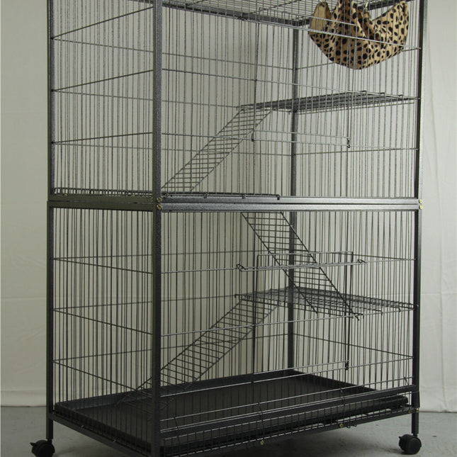 YES4PETS Pet 140cm 4 Level Bird Ferret Parrot Cage Aviary Cat Budgie Hamster Castor