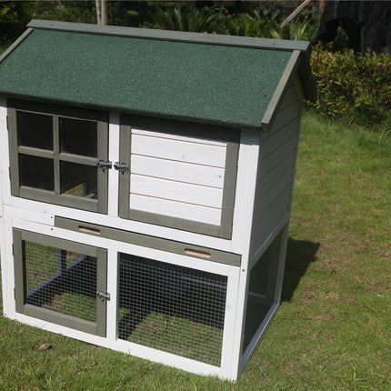 YES4PETS XL Double Storey Rabbit Hutch  Guinea Pig Ferret Cage