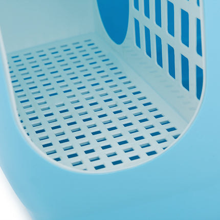 YES4PETS XL Portable Hooded Cat Toilet Litter Box Tray House with Handle and Scoop Blue