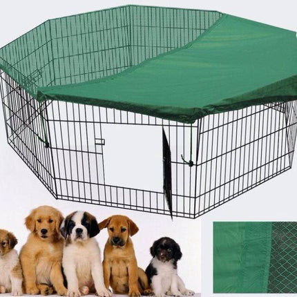 YES4PETS 24' Dog Rabbit Playpen Exercise Puppy Enclosure Fence With Cover