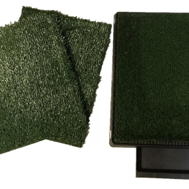 YES4PETS Indoor Dog Toilet Grass Potty Training Mat Loo Pad pad with 3 grass