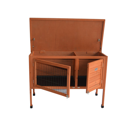 Large Single Wooden Pet Rabbit Hutch Guinea Pig Ferret Cage