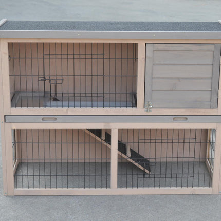 YES4PETS Double Storey Rabbit Hutch Guinea Pig Cage , Ferret cage W Pull Out Tray