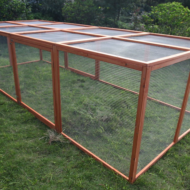 YES4PETS XXL Chicken Coop Run Guinea Pig Cat Cage Villa Extension Rabbit Hutch House Pen