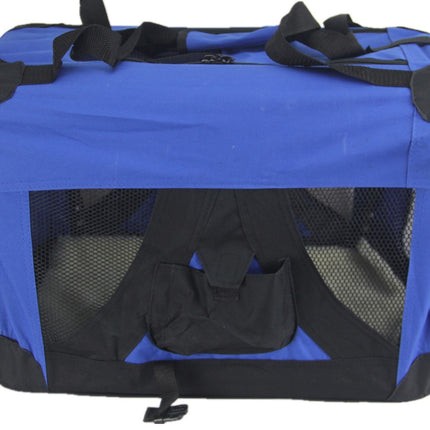 YES4PETS Small Portable Foldable Dog Cat Puppy Soft Crate Cage-Blue