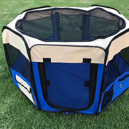 YES4PETS Small Blue Dog Cat Puppy Rabbit Guinea Pig Cage Cat Soft Playpen