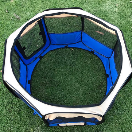 YES4PETS Small Blue Dog Cat Puppy Rabbit Guinea Pig Cage Cat Soft Playpen