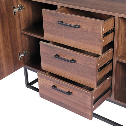 YES4HOMES 120cm Wooden TV Cabinet Entertainment Unit Stand Storage Shelf Cupboard Organiser