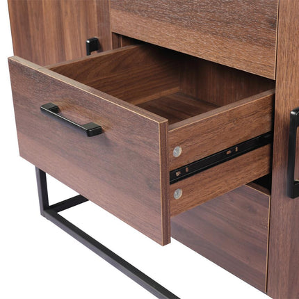 YES4HOMES 120cm Wooden TV Cabinet Entertainment Unit Stand Storage Shelf Cupboard Organiser