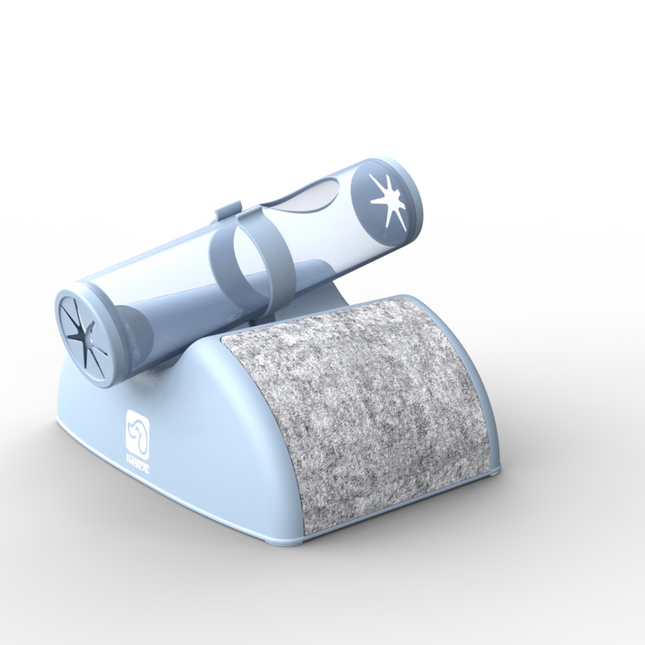 YES4PETS Cat Play Box Kit Pet Toy Kitten Toys Interactive Ball Peek Hunting Toy-Blue