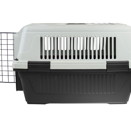 YES4PETS Large Portable Dog Cat House Pet Carrier Travel Bag Cage+Safety Lock & Food Box