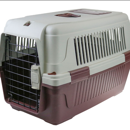 YES4PETS Large Portable Dog Cat House Pet Carrier Travel Bag Cage+Safety Lock & Food Box
