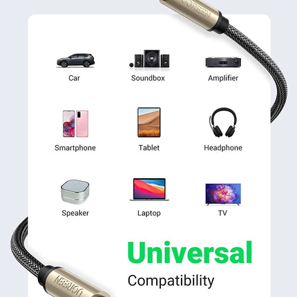 UGREEN 10604 3.5mm Male to Male Aux Stereo Audio Cable 2M