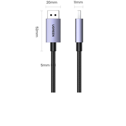 UGREEN 15383 16K Displayport 2.1 Male to Male VESA Certified Cable 1M