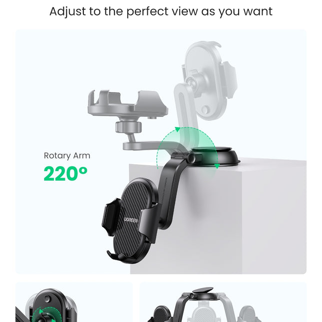UGREEN 20473 Waterfall-Shaped Suction Cup Phone Mount