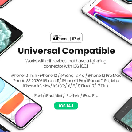 UGREEN 30759 iPhone 8-pin to 3.5mm Headphone Adapter
